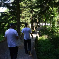 two pilots walking in fairytale track 2014