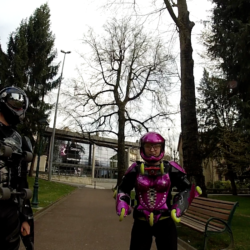 Herve and Ksenjia did BUGGY ROLLIN at Aix les bains