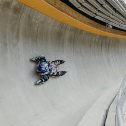 Rollerman at Sochi Bob Track race