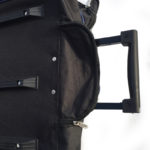 big blue bag detail of telescopic handle