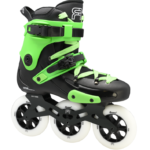 custom black green skate fr1 with 3 110 mm wheels 3D frames