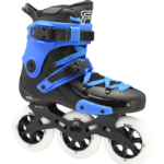 custom black blue skate fr1 with 3 110 mm wheels 3D frames