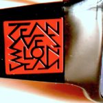 annother detail of red square signature designed by Jean Yves Blondeau buggy rollin team glasses