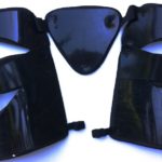 black articulated protection for hip