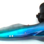 beautiful blue and sliver arm of silver-blue buggy rollin set