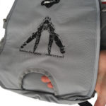 grey seba skate bag show the hollow for holding the wheels of skates