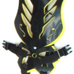 articulated back with no wheel black and yellow foam
